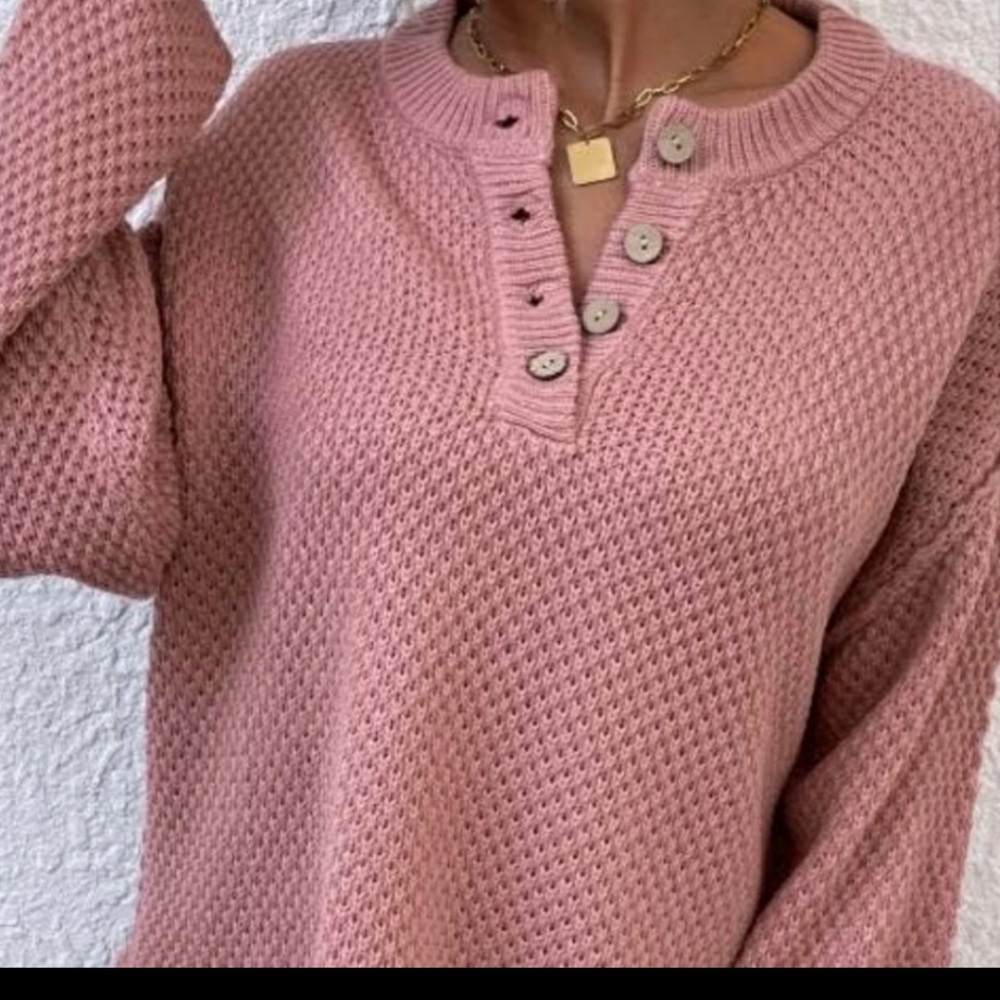 Women's Plush Pullover Sweater - Picture 2 of 6